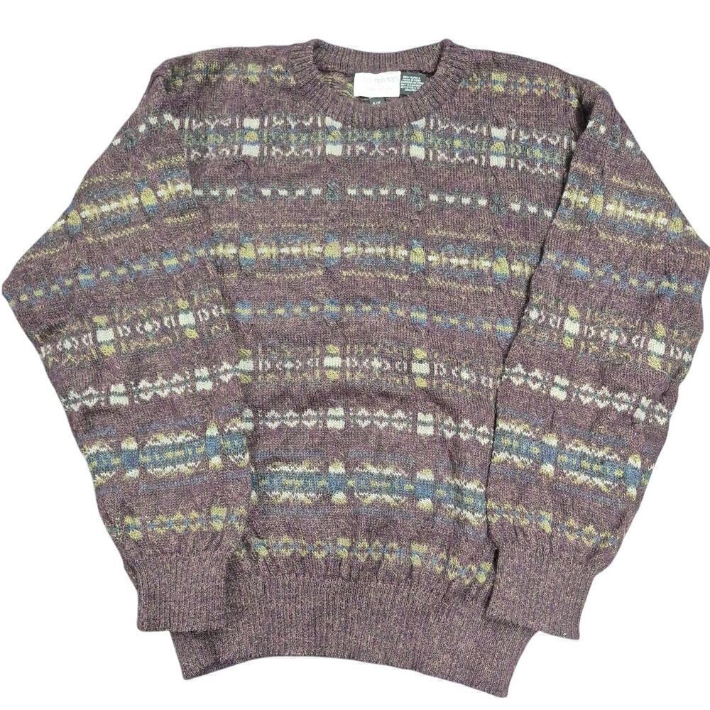 VTG 90s JP Tilford for Harry Rosen 100% Alpaca Mens Sweater Sz S